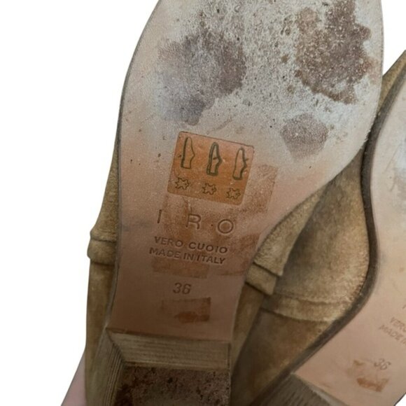 IRO Suede Chelsea Ankle Boot EU 36 Beige Suede - Picture 11 of 13